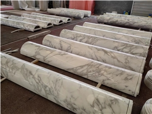 Manufactuer Carrara White Marble Porch Column, Pillars