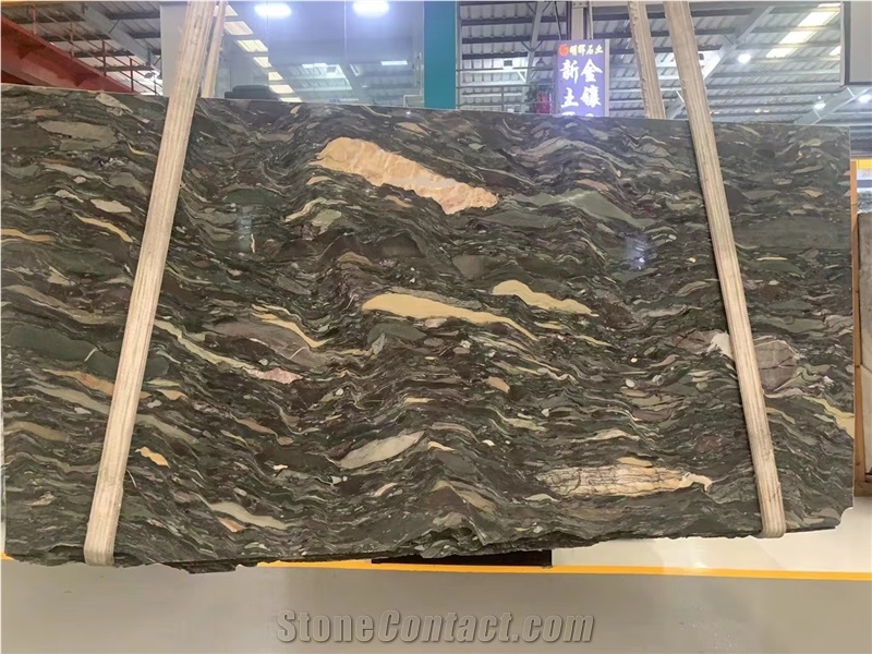Polished Green Quartzite Slab Tiles