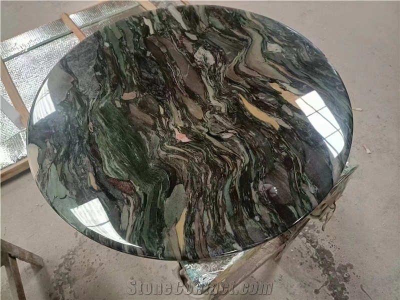 Polished Green Quartzite Slab Tiles