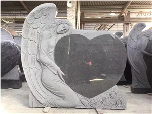 Wholesale Angel Style Monument Tombstone, Heart Tombstone