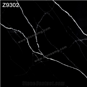 Artificial Black Quartz Stone Slabs