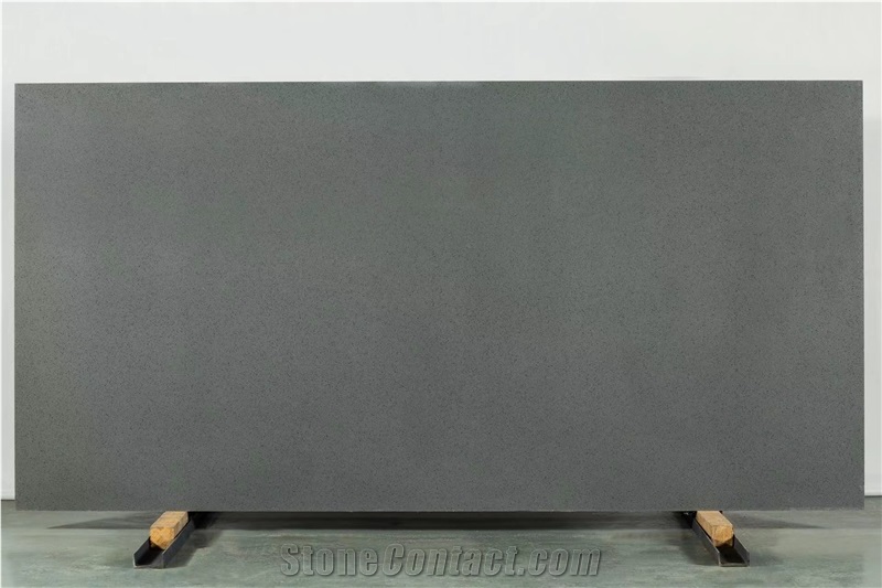 Gray Artifficial Quartz Stone Pure Color