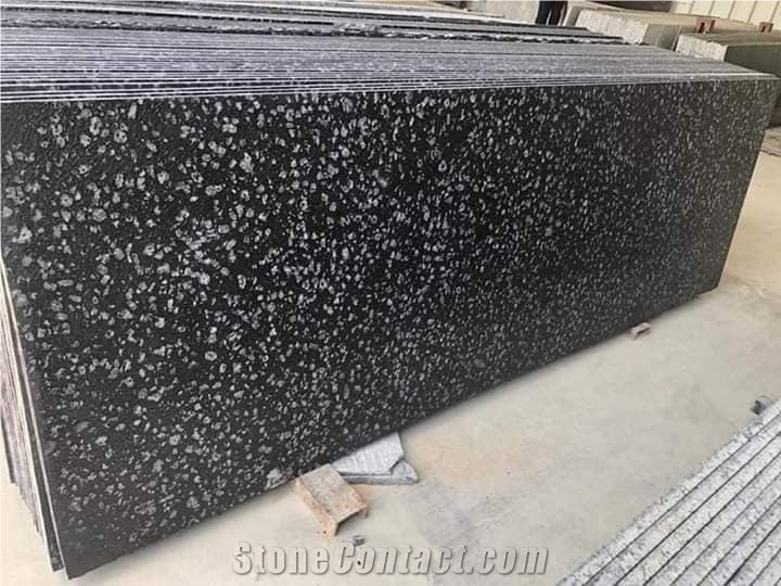 Coin Black Granite Slabs