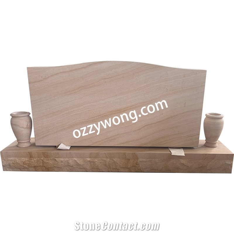 American Regular Sandstone Headstone 02