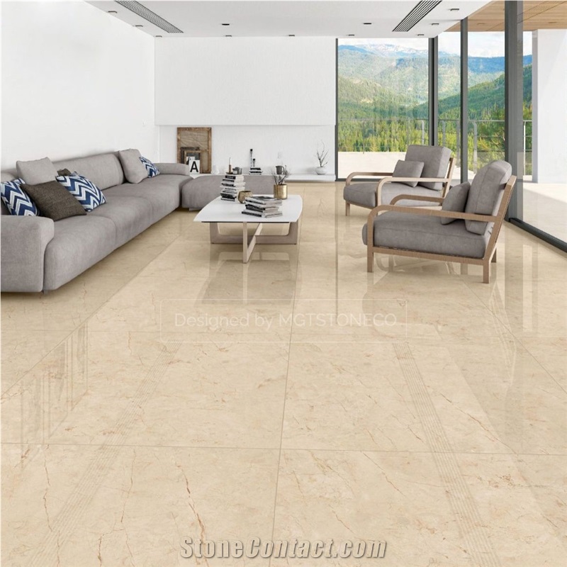Moon Cream Marble Tiles, Slabs