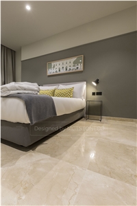 Moon Cream Marble Tiles, Slabs
