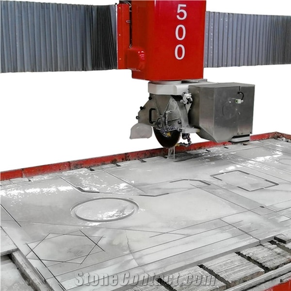 HKNC-500 Multifunctional 5 Axis CNC Router Bridge Saw With Milling CNC Working Center