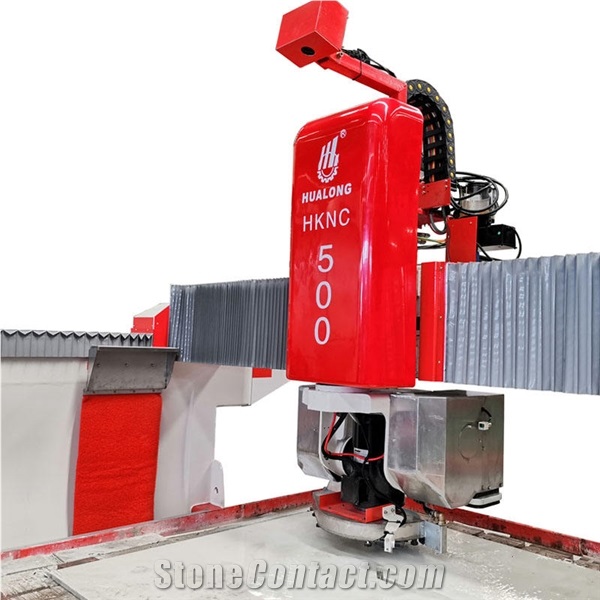 HKNC-500 Multifunctional 5 Axis CNC Router Bridge Saw With Milling CNC Working Center