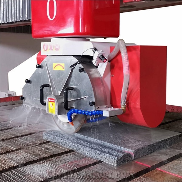Hualong HLSQ-650 5 Axis CNC Bridge Saw Stone Cutter Sink Countertop Machine