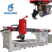 Italy System 5 Axis CNC Bridge Saw And Waterjet Cutting Quartz Machine