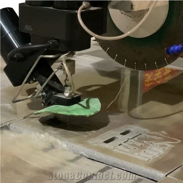 Italy System 5 Axis CNC Bridge Saw And Waterjet Cutting Quartz Machine