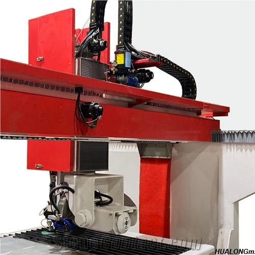 Italy System 5 Axis CNC Bridge Saw And Waterjet Cutting Quartz Machine