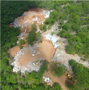 Ivory Crystal Quartzite Quarry
