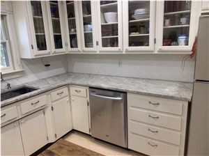 3Cm Vancouver Quartzite Kitchen Countertop With A Workstation Undermount Sink