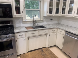 3Cm Vancouver Quartzite Kitchen Countertop With A Workstation Undermount Sink