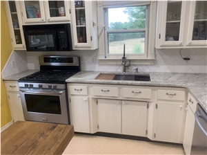 3Cm Vancouver Quartzite Kitchen Countertop With A Workstation Undermount Sink