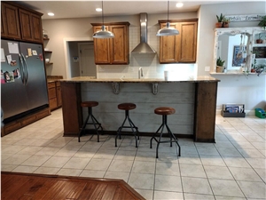 Snow Fall Granite 3Cm Kitchen Countertops - Eased Edge And Undermount Sink