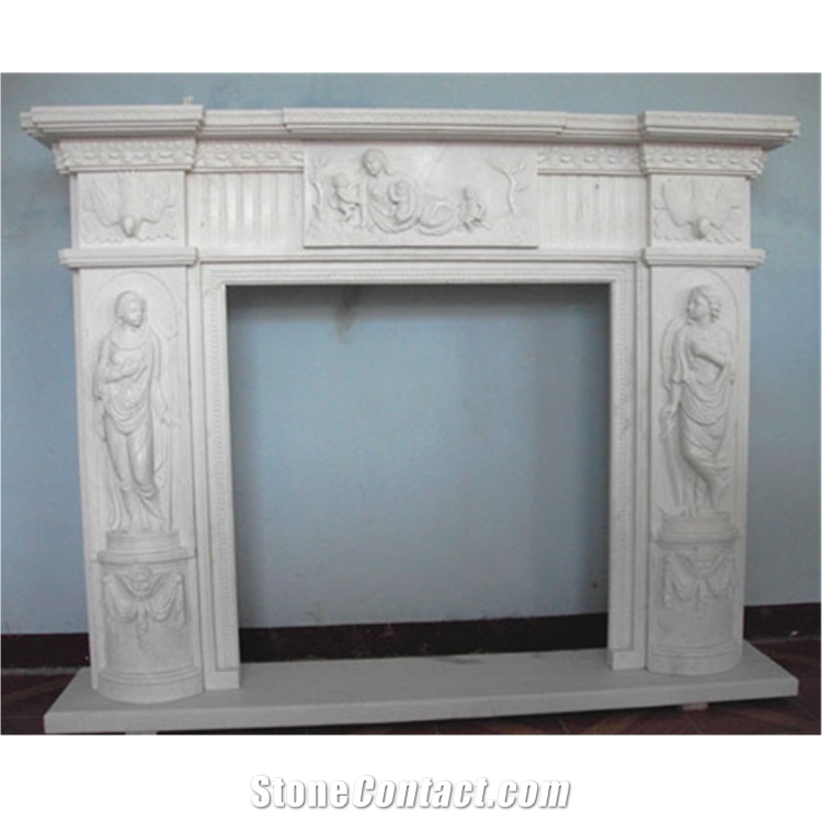 Character Sculptured Fireplace Classic Fireplace Surround