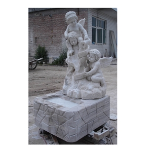 Children Statue Water Fountain Outdoor For Garden