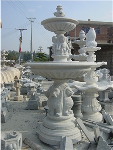 Hand Carved Modern Style Water Fountain Outdoor For Garden