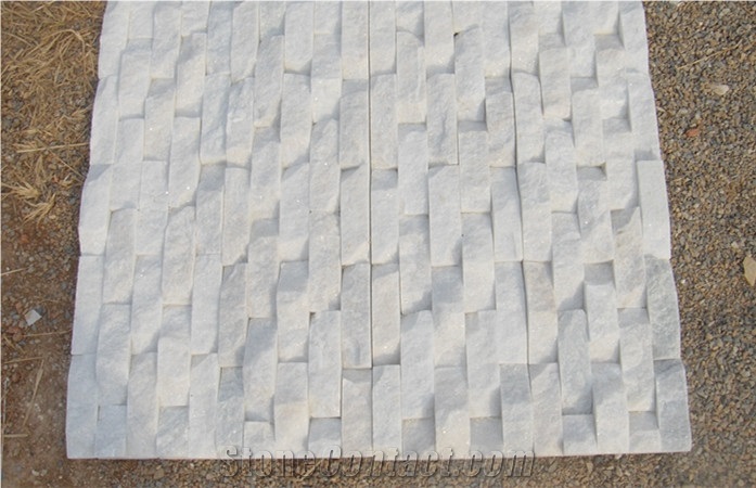 Hot Sale Exterior Pure White Quartzite Wall Panel