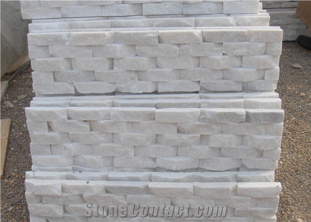 Hot Sale Exterior Pure White Quartzite Wall Panel