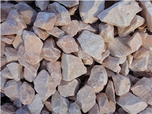 Hot Sale Pink Crushed Pebble Stone For Garden Landscape