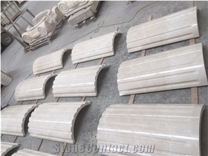 Hotel Interior White Marble Column Panel Cladding