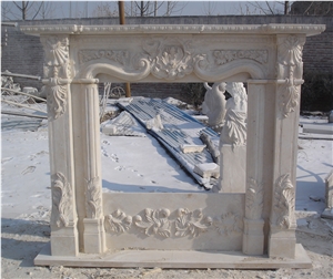 Indoor Decorative Marble Fireplace Fireplace Mantel