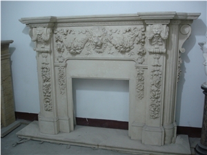 Indoor Decorative Marble Fireplace Fireplace Mantel