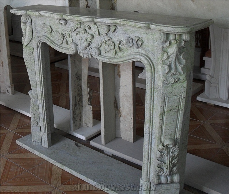 Indoor Decorative Marble Fireplace Fireplace Mantel