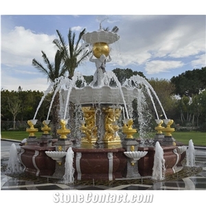 Modern Sculpture Garden Water Fountain Outdoor For Sale