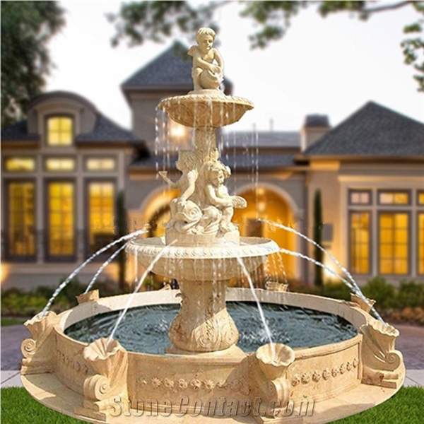 Modern Sculpture Garden Water Fountain Outdoor For Sale