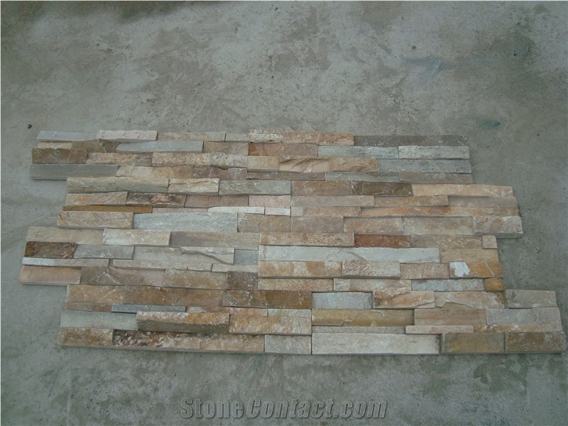 Natural Slate Culture Stone Cladding Exterior Wall Panel