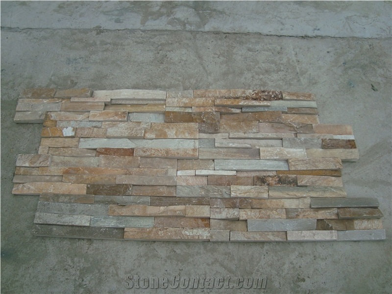 Natural Slate Culture Stone Cladding Exterior Wall Panel