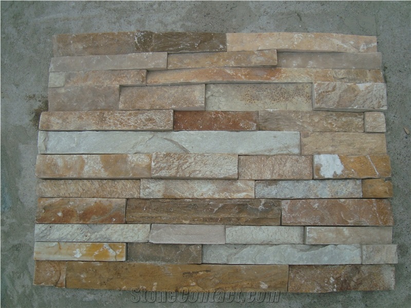 Natural Slate Culture Stone Cladding Exterior Wall Panel