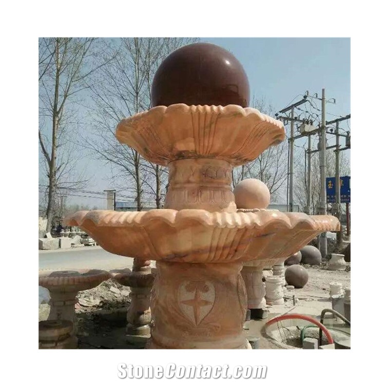Natural Stone Wall Water Fountain Fountain Fountain Outdoor