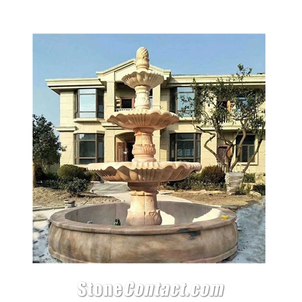 Natural Stone Waterfalls And Water Fountain