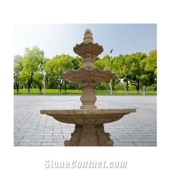 Natural Stone Waterfalls And Water Fountain