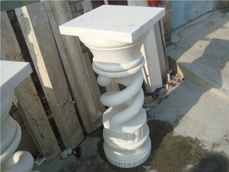 Nature Marble Columns Decorative Roman Column Mold