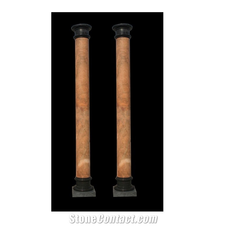 Nature Marble Columns Decorative Roman Column Mold For Sale
