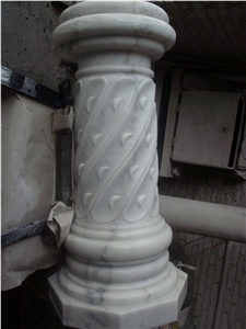 Nature Marble Columns Decorative Roman Column Pillar