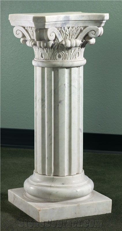 Nature Marble Columns Decorative Roman Column Pillar