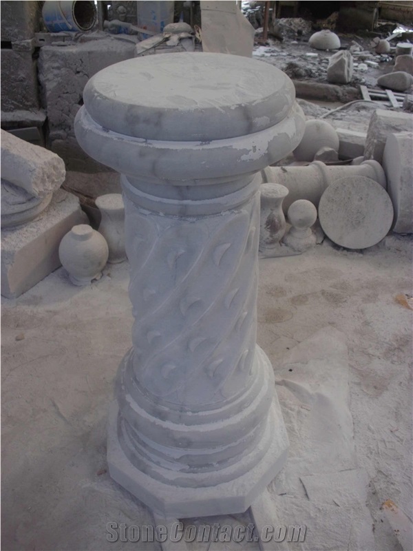 Nature Marble Columns Decorative Roman Column Pillar