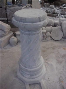 Nature Marble Columns Decorative Roman Column Pillar