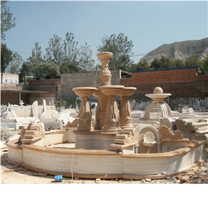 Outdoor Life Size Decoration Gold Garden Sculpture Fountain