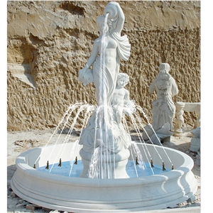 Outdoor Life Size Decoration Gold Garden Sculpture Fountain
