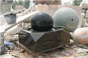 Sculpture Modern Water Fountain, Floating Ball Fountain
