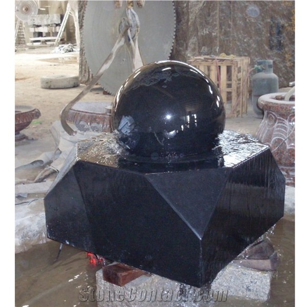 Sculpture Modern Water Fountain, Floating Ball Fountain