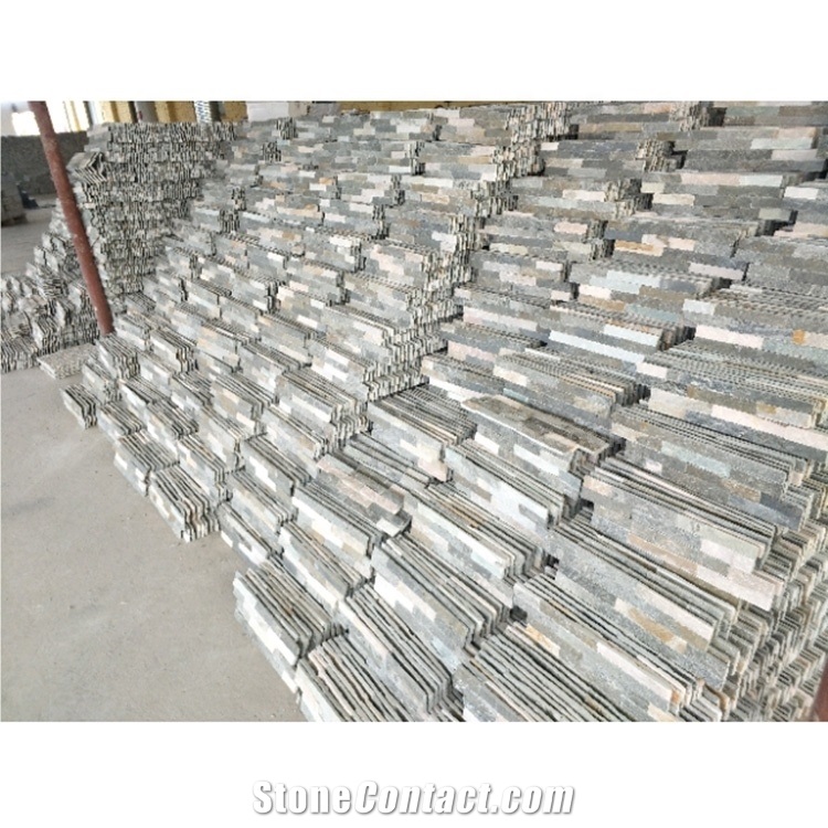 Slate Culture Stone Cladding Exterior Wall Panel For Sale